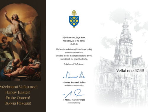 Veľkonočný pozdrav o. arcibiskupa a o. biskupa